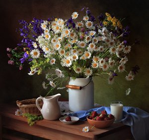 Nature morte estivale champêtre