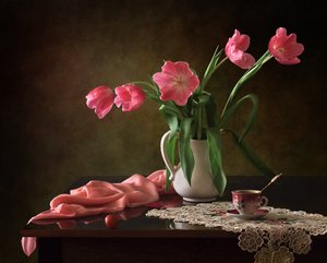 Élégantes tulipes roses - Tatyana Skorokhod