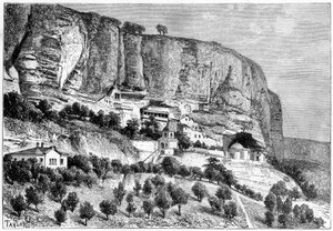 Grottes de Djoufout-Kaleh, Russie, 1890