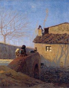 Piagentina. Le pont sur la rivière Affrico, vers 1861-62 - Telemaco Signorini