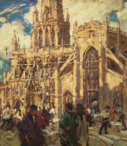 La Reconstruction de St Mary Redcliffe, vers 1920