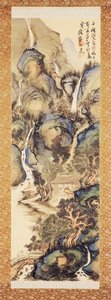 Paysage en bleu et vert, début des années 1910