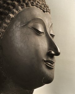 Tête de Bouddha, période Sukhothai