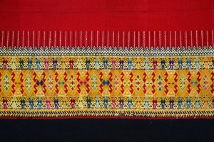 Tissu à motif à double crochet, Chom Thong, Chiang Mai, Thaïlande - Thai School