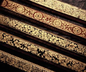 Couvertures de livres manuscrits à motifs Lai Kaam - Thai School