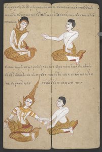 Combinaisons chanceuses et malchanceuses de couples, de Phrommachat (parchemin)