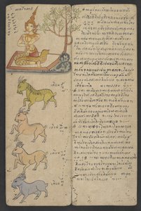 Animaux du Zodiaque, de Phrommachat (parchemin)
