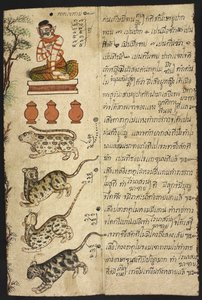 Manuel de divination thaïlandaise (Phrommachat), contenant des horoscopes basés sur le zodiaque chinois - Thai School