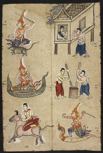 Manuel de divination thaïlandaise (Phrommachat), contenant des horoscopes basés sur le zodiaque chinois