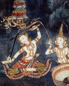 Siddhartha se coupant les cheveux