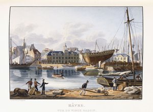 Le Havre, vu depuis le vieux quai, 1823-1826