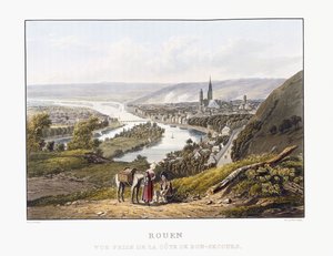 Rouen, vu de Bon-Secours, 1823-1826 - Thales Fielding