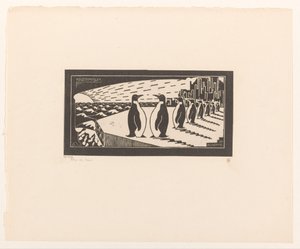 Manchot empereur en audience - Theo de Vries