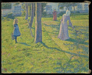 À Thuin ou La Partie de tennis - Théo van Rysselberghe