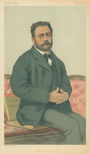 M Emile Zola, réalisme français, 24 janvier 1880, caricature de Vanity Fair