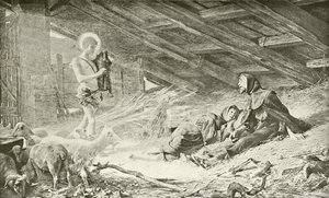 La vision de Saint François (gravure) - Theobald Chartran