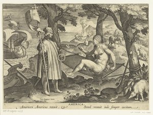 Amerigo Vespucci débarque en Amérique
