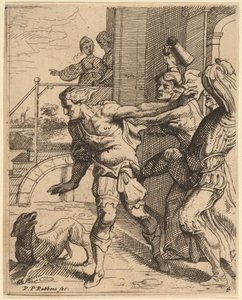 Le fils prodigue chassé de la taverne - Theodoor van Thulden after Sir Peter Paul Rubens