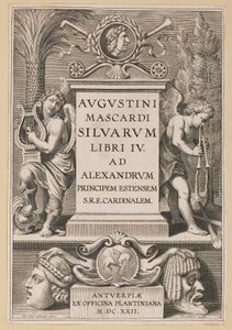 Page de titre pour Agostino Mascardi, Silvarium Libri IV - Theodor Galle after Sir Peter Paul Rubens