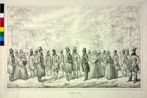 Souvenirs de Teplice. Saison des bains 1833. feuille 4 - Theodor Hosemann