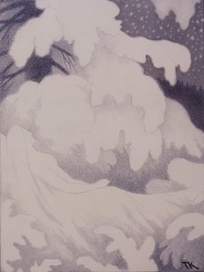 Femme endormie avec des perles et du lin - Theodor Kittelsen