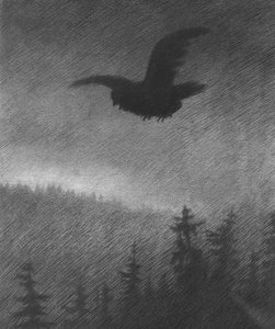 La peste noire (dessin) - Theodor Severin Kittelsen