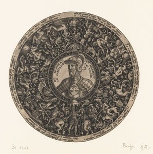 Médaillon avec le buste du Capitaine de Folie, Theodor de Bry, v. 1577 - v. 1578 - Theodor de Bry