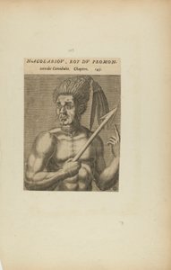 Nacol-Absov, Roi Du Promon-/toire des.... (from book, Les Vrais Pourtraits et Vies des Hommes Illustres) - Theodor de Bry