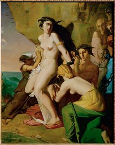 Andromède attachée au rocher par les Néréides - Andromeda chained to the rock by the mermaids ... - Théodore Chassériau