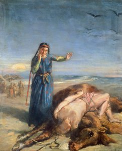 Jeune fille cosaque trouvant le corps de Mazepa - Théodore Chassériau
