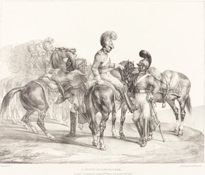 Une fête des gardes de la vie - Theodore Gericault