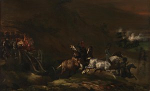 Artillerie en marche - Theodore Gericault