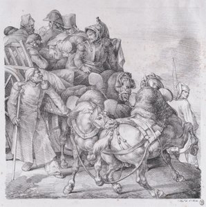 Chariot Chargé de Soldats Blessés, 1818
