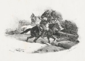 Cuirassiers chargeant une batterie d