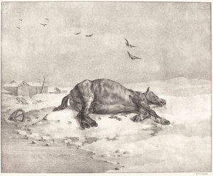 Cheval mort - Theodore Gericault