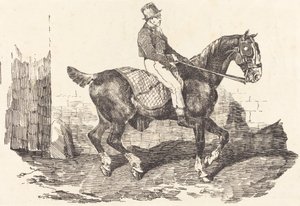 Palfrenier monté sur un cheval de carrosse - Theodore Gericault