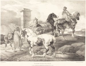 Chevaux allant à une foire - Theodore Gericault