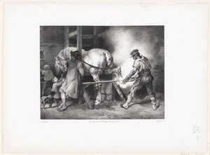Le Maréchal flamand (Le forgeron flamand) - Theodore Gericault