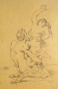 Nymphe et Satyre - Theodore Gericault
