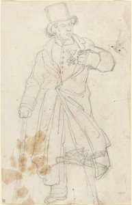 Étude pour "Sentinelle suisse au Louvre"