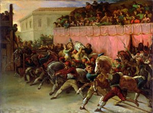 Les Coureurs sans Cavalier à Rome - Theodore Gericault