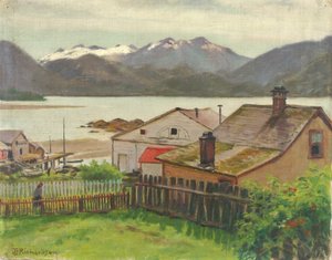 Dans le vieux quartier, Sitka, 1900