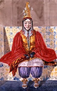 Costume de mariage porté par une mariée algérienne pendant les huit jours de la cérémonie - Theodore Leblanc