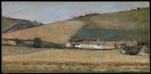 Une ferme parmi les collines, Giverny, vers 1887