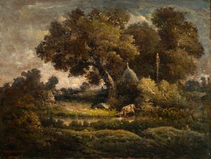 Paysage avec charbonnière