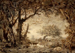 Coucher de soleil depuis la forêt de Fontainebleau