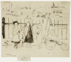Événements au-dessus des balustrades, Chelsea Embankment