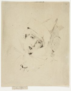 Pierrot, Portrait de Madame A. C. - Theodore Roussel