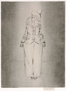 Pierrot en Pied, Portrait de Lady A. C., 1888