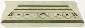 Cadre à motif de cerf et de fleurs (section inférieure du cadre) - Theodore Roussel